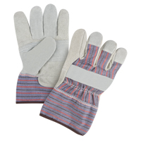 Gants d'ajusteur &agrave; paume renforc&eacute;e de premi&egrave;re qualit&eacute;, Grand, Paume en Cuir de vache refendu, Doublure en Coton Rock Safety Industrial Ltd