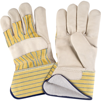 Abrasion-Resistant Winter-Lined Fitters Gloves, X-Large, Grain Cowhide Palm, Cotton Fleece Inner Lining Rock Safety Industrial Ltd