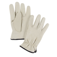 Standard-Duty Winter-Lined Driver's Gloves, 2X-Large, Grain Cowhide Palm, Fleece Inner Lining Rock Safety Industrial Ltd