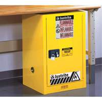 Armoire de s&eacute;curit&eacute; compacte pour produits inflammables EX Sure-Grip, 12 gal., 1 Porte(s), 23,25" La x 35" h x 18" p Rock Safety Industrial Ltd