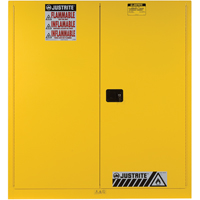 Armoires Sure-Grip EX pour entreposage de barils &agrave; la verticale, Capacit&eacute; de 60 gal. US, 2 barils, Jaune Rock Safety Industrial Ltd