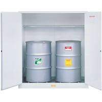 Armoires de s&eacute;curit&eacute; pour d&eacute;chets dangereux, Capacit&eacute; de 55 gal. US, Blanc Rock Safety Industrial Ltd