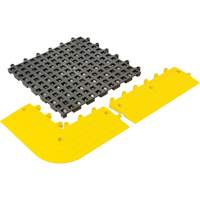 Tapis Ergodeck tout usage No 564 & No 566, PVC, 1-1/2' la c, 1-1/2' lo, 7/8" &eacute;paisseur, Charbon Rock Safety Industrial Ltd