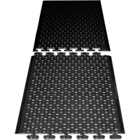 Tapis Rejuvenator Connect No 502, Polyur&eacute;thane, 3' la c, 3' lo, 5/8" &eacute;paisseur, Noir Rock Safety Industrial Ltd