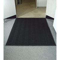 Waterhog&reg; Eco Elite Matting, Wiper/Scraper, 4' x 6' x 3/8", Black Smoke Rock Safety Industrial Ltd