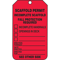 Inspection Tags, Cardstock, 3-1/8" W x 5-7/8" H, English Rock Safety Industrial Ltd