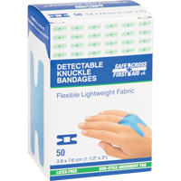 Bandages, Jointures, 3", Tissu d&eacute;tectable, St&eacute;rile Rock Safety Industrial Ltd