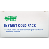 Instant Compress Packs, Cold, Single Use, 4" x 6" Rock Safety Industrial Ltd