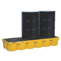 Palettes pour contr&ocirc;le des d&eacute;versements EcoPolyBlend sans drain, Capacit&eacute; de d&eacute;versement 75 gal. US, 73" x 25" x 11,6" Rock Safety Industrial Ltd