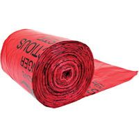 Hazardous Waste Bags, Bio-Hazard, 24" L x 33" W, 56.8 L (15 Gal.) Capacity Rock Safety Industrial Ltd