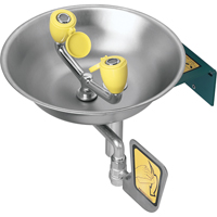Eyewash Station, Wall-Mount Installation, Stainless Steel Bowl Rock Safety Industrial Ltd