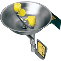 Eye/Face Wash Station, Wall-Mount Installation, Stainless Steel Bowl Rock Safety Industrial Ltd