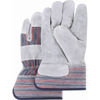 Gants d'ajusteur de premi&egrave;re qualit&eacute;, Grand, Paume en Cuir de vache refendu, Doublure en Coton Rock Safety Industrial Ltd