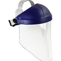 Ratchet Headgear with Faceshield, Polycarbonate, Ratchet Suspension Rock Safety Industrial Ltd