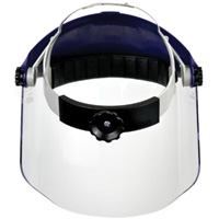 Ratchet Headgear with Faceshield, Polycarbonate, Ratchet Suspension Rock Safety Industrial Ltd