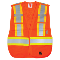 Open Road&reg; Tear Away Vest , High Visibility Orange, Polyester Rock Safety Industrial Ltd