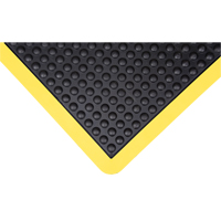Tapis antifatigue en d&ocirc;me, &agrave; bulles, 2' x 3' x 1/2", Noir, Caoutchouc Rock Safety Industrial Ltd
