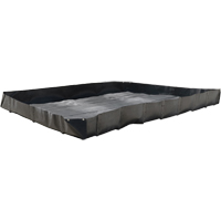 Bermes &eacute;conomiques, Capacit&eacute; 119 gal., 4' la x 4' lo x 12" h, Support en L Rock Safety Industrial Ltd