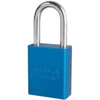 Cadenas de s&eacute;curit&eacute; American Lock, Bleu, Cl&eacute;s identiques, Aluminium, Largeur de 1-1/2" Rock Safety Industrial Ltd