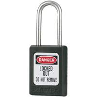 Cadenas de s&eacute;curit&eacute; S31 Zenex, Noir, Cl&eacute;s identiques, Thermoplastique, Largeur de 1-3/8" Rock Safety Industrial Ltd