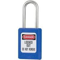 Cadenas de s&eacute;curit&eacute; S31 Zenex, Bleu, Cl&eacute;s identiques, Thermoplastique, Largeur de 1-3/8" Rock Safety Industrial Ltd