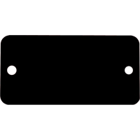 Blank Tags, Aluminum, 3" W x 1" H Rock Safety Industrial Ltd