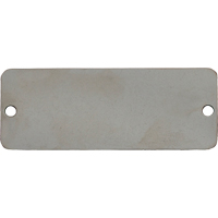 Blank Tags, Stainless Steel, 2" W x 1" H Rock Safety Industrial Ltd