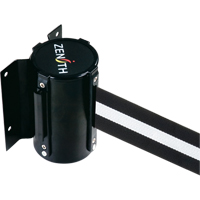 Barri&egrave;re &agrave; fixation murale, Acier, Fixation par vis, 7', Ruban Noir/Blanc Rock Safety Industrial Ltd