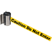 Barri&egrave;re &agrave; fixation murale, Acier, Fixation par vis, 7', Ruban Jaune Rock Safety Industrial Ltd
