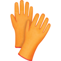 Gants doubl&eacute;s pour l'hiver r&eacute;sistants aux produits chimiques, Taille Grand/9, 12" lo, PVC, Doublure en Molleton de mousse, Gant de calibre hiver Rock Safety Industrial Ltd