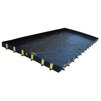 Bermes Rigid-Lock QuickBerm, Capacit&eacute; 1795 gal., 12' la x 20' lo x 12" h, Paroi &agrave; piquets Rock Safety Industrial Ltd