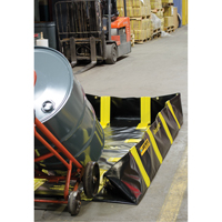 Bermes de confinement avec supports int&eacute;rieurs de parois QuickBerm , Capacit&eacute; 235 gal. US, 4' la x 8' lo x 12" h, Support &agrave; encliqueter Rock Safety Industrial Ltd