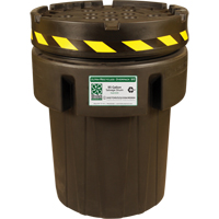 Ultra-Recycled Overpack&reg; Salvage Drum, 95 gal., Stationary Rock Safety Industrial Ltd