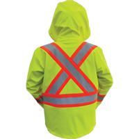 Hi-Vis FR/PU Safety Rain Jackets, Small, High Visibility Lime-Yellow Rock Safety Industrial Ltd