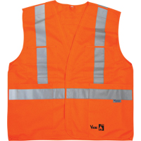 Fire Retardant Safety Vest, High Visibility Orange, Medium/Small, Polyester Rock Safety Industrial Ltd