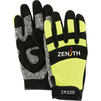 Gants de m&eacute;canicien ZM500 haute visibilit&eacute; r&eacute;sistants aux coupures, Paume PEHP, Taille Grand Rock Safety Industrial Ltd