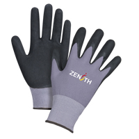Gants ZX-1 de premi&egrave;re qualit&eacute; compatibles avec les &eacute;crans tactiles, 10/T-Grand, R&ecirc;vetement Nitrile/Mousse de nitrile, Calibre 15, Enveloppe en Nylon Rock Safety Industrial Ltd