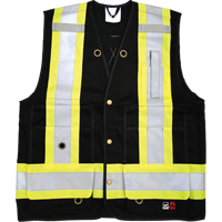 Veste de s&eacute;curit&eacute; ignifug&eacute;e pour arpenteur, Noir, Petit, Coton Rock Safety Industrial Ltd