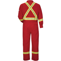 Combinaisons de luxe r&eacute;sistantes au feu avec bordures r&eacute;fl&eacute;chissantes, Taille 38, Rouge, 5,6 cal/cm² Rock Safety Industrial Ltd