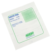 Gauze , Pad, 3" L x 3" W, Sterile, Medical Device Class 1 Rock Safety Industrial Ltd
