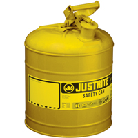 Bidons s&eacute;curitaires, Type I, Acier, 2 gal. US, Jaune, Homologu&eacute; FM/List&eacute; UL/ULC Rock Safety Industrial Ltd