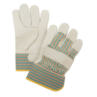 Gants pour ajusteur r&eacute;sistant &agrave; l'abrasion, Moyen, Paume en Cuir fleur de vache Rock Safety Industrial Ltd
