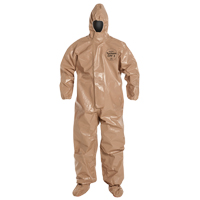 Tychem&reg; 5000 Protective Hooded Coveralls, Small, Brown Rock Safety Industrial Ltd