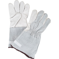 Gants de travail doubl&eacute;s pour l'hiver &agrave; dext&eacute;rit&eacute; ultime, Moyen, Paume en Cuir fleur de ch&egrave;vre, Doublure en Molleton Rock Safety Industrial Ltd