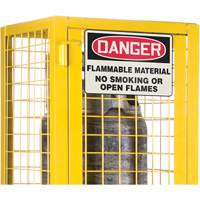 Armoire de s&eacute;curit&eacute; pour cylindres de gaz conforme aux normes de la CSA, nbre de bouteilles: 2, 17" , 17" , 69" , Jaune Rock Safety Industrial Ltd