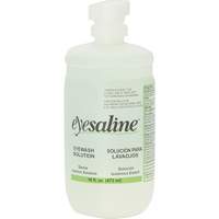 Bouteilles de solution saline pour douche oculaire, Bouteille Plein, 16 oz Rock Safety Industrial Ltd