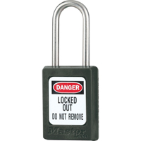 Cadenas de s&eacute;curit&eacute; S31 Zenex, Noir, Cl&eacute;s diff&eacute;rentes, Thermoplastique, Largeur de 1-3/8" Rock Safety Industrial Ltd