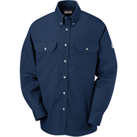 Chemises de luxe r&eacute;sistantes aux flammes Cool Touch 2 &agrave; devant boutonn&eacute;, Petit, Bleu marin Rock Safety Industrial Ltd