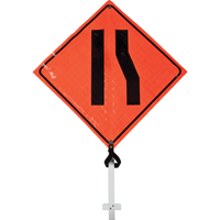 Enseigne sur poteau chauss&eacute;e &eacute;troite, 24" x 24", Vinyle, Pictogramme Rock Safety Industrial Ltd