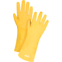 Rough-Finish Chemical-Resistant Gloves, Size 9, 14" L, PVC, Interlock Inner Lining, 47-mil Rock Safety Industrial Ltd